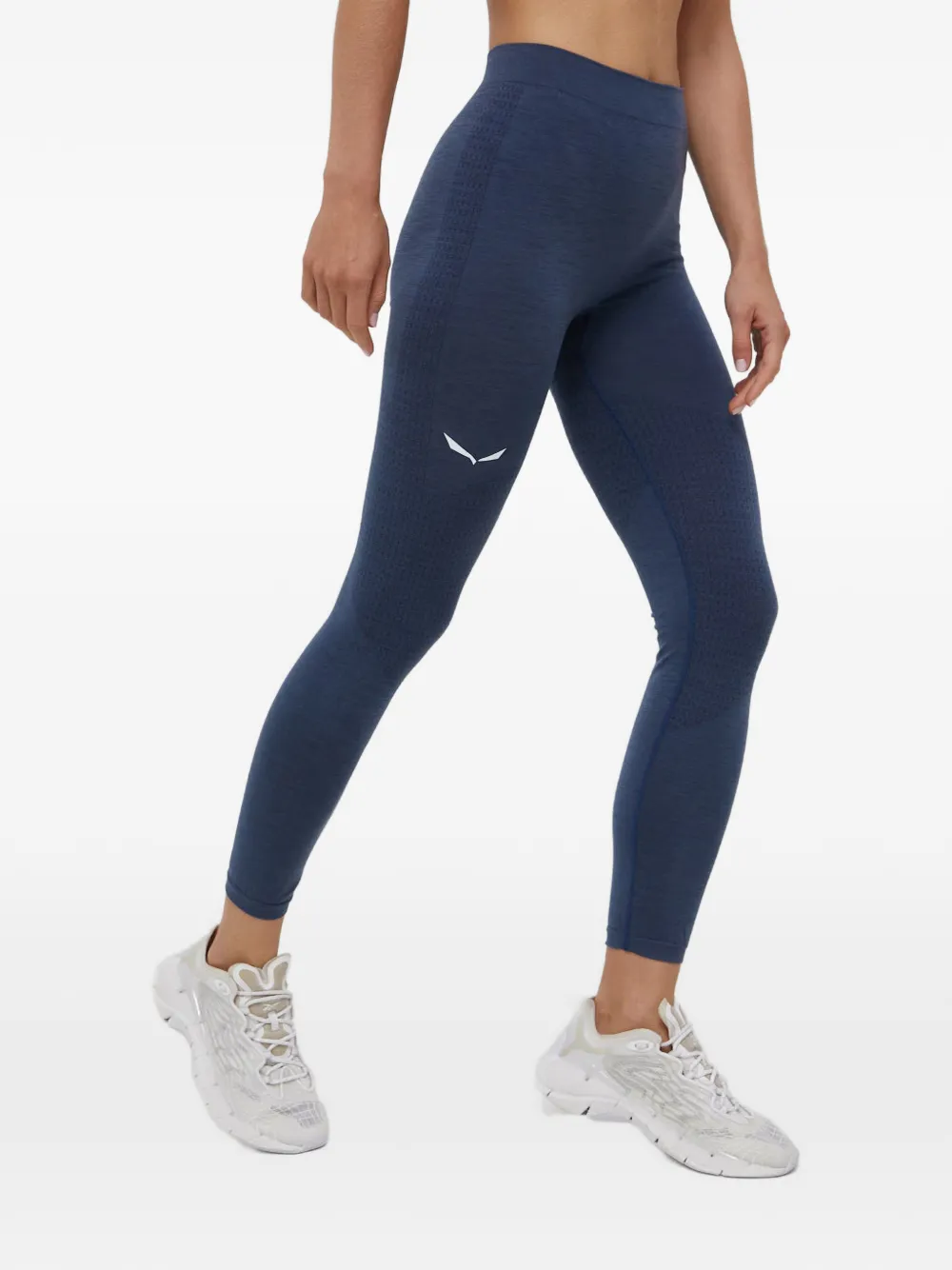 Salewa Zebru Responsive Logo-detail Leggings In Blue