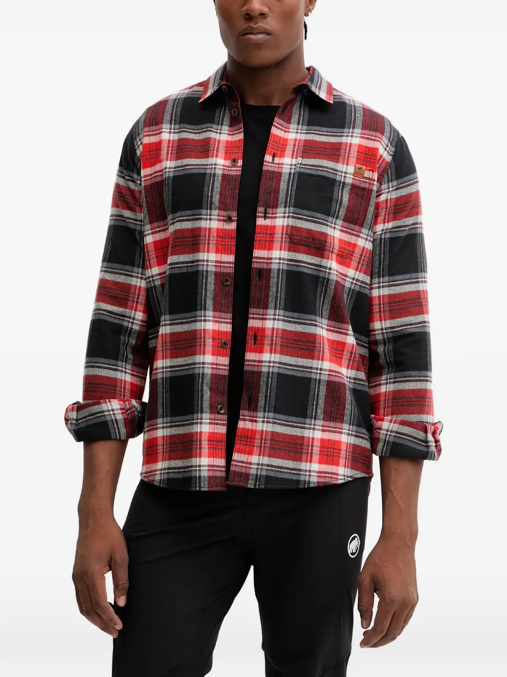 Mammut check-pattern shirt - Rosso
