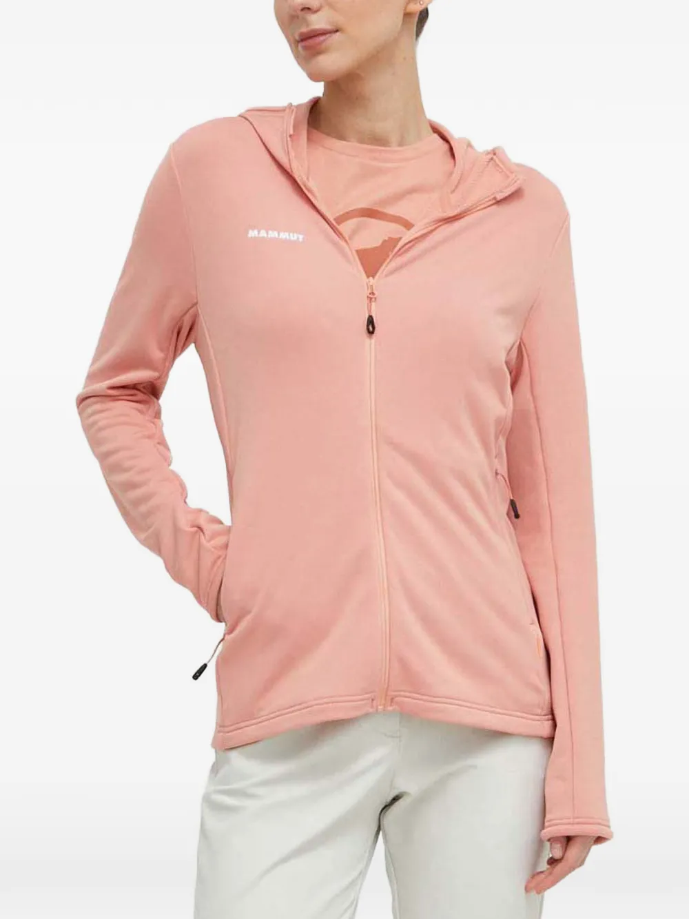 Mammut hooded zip-up sweatshirt - Rosa