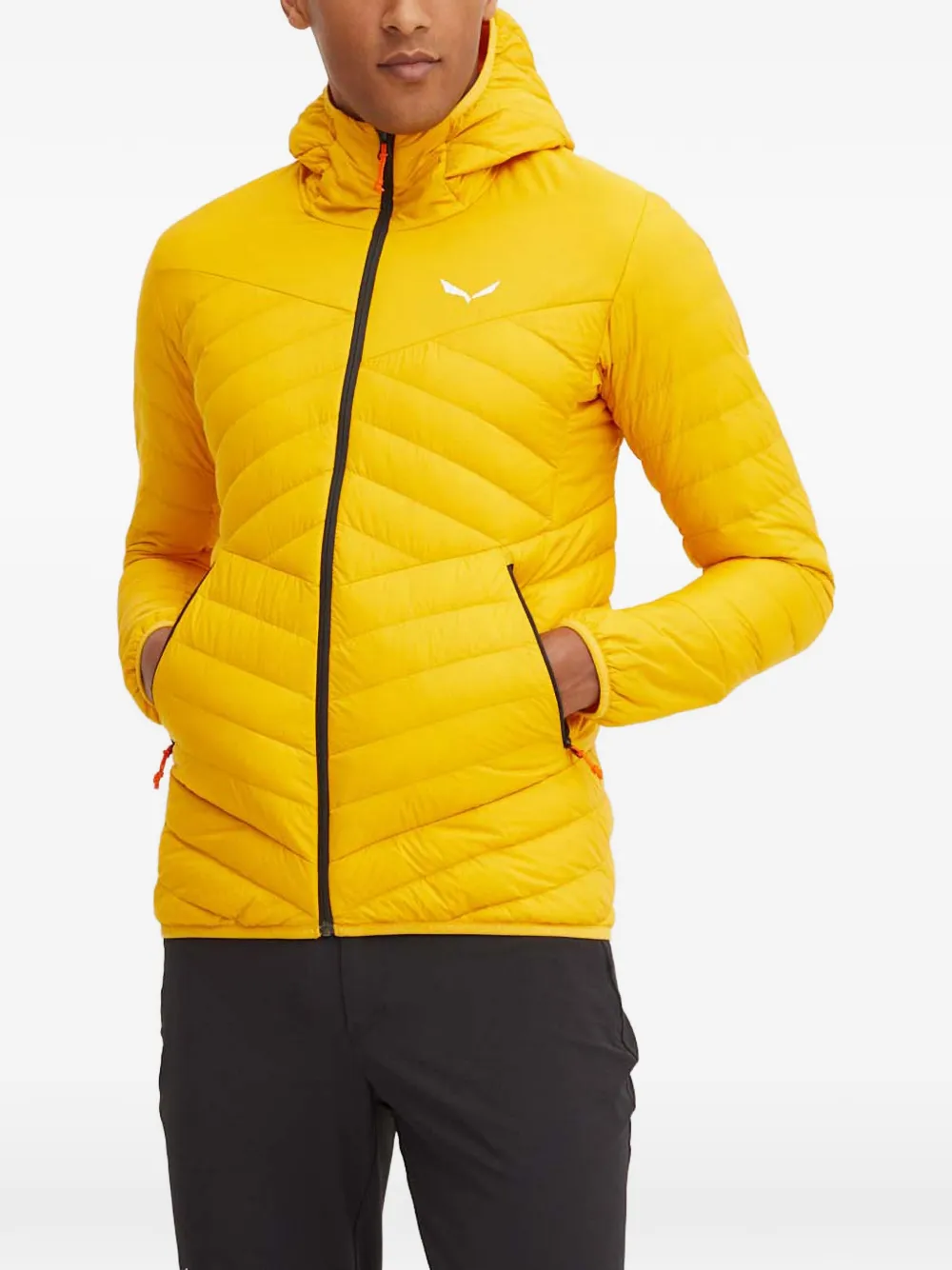 Salewa Brenta hooded quilted jacket - Giallo