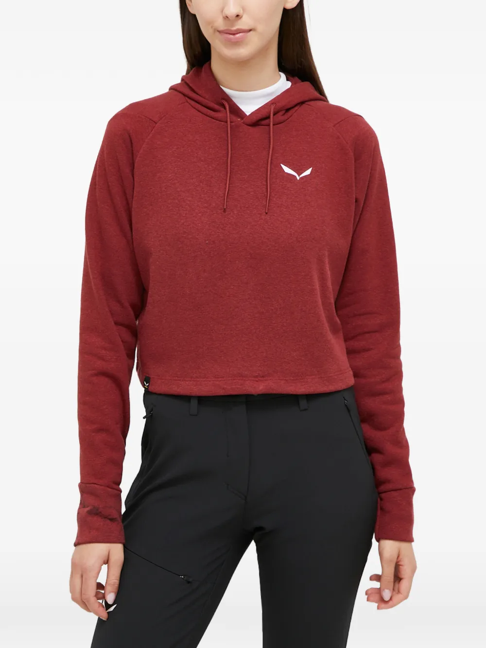 Salewa logo-detail hoodie - Rosso