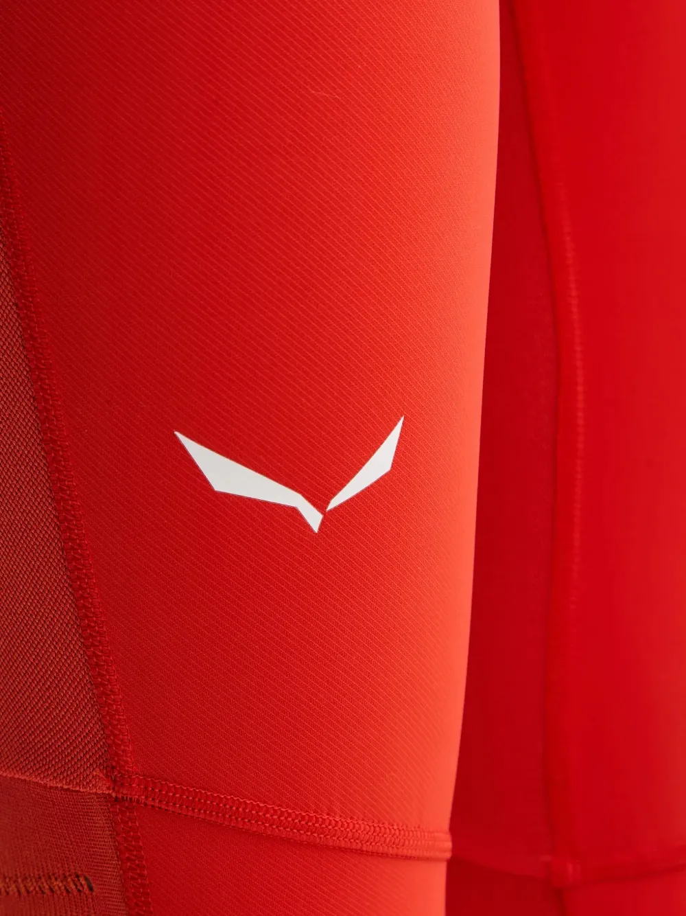 Salewa Legging met logoprint Rood