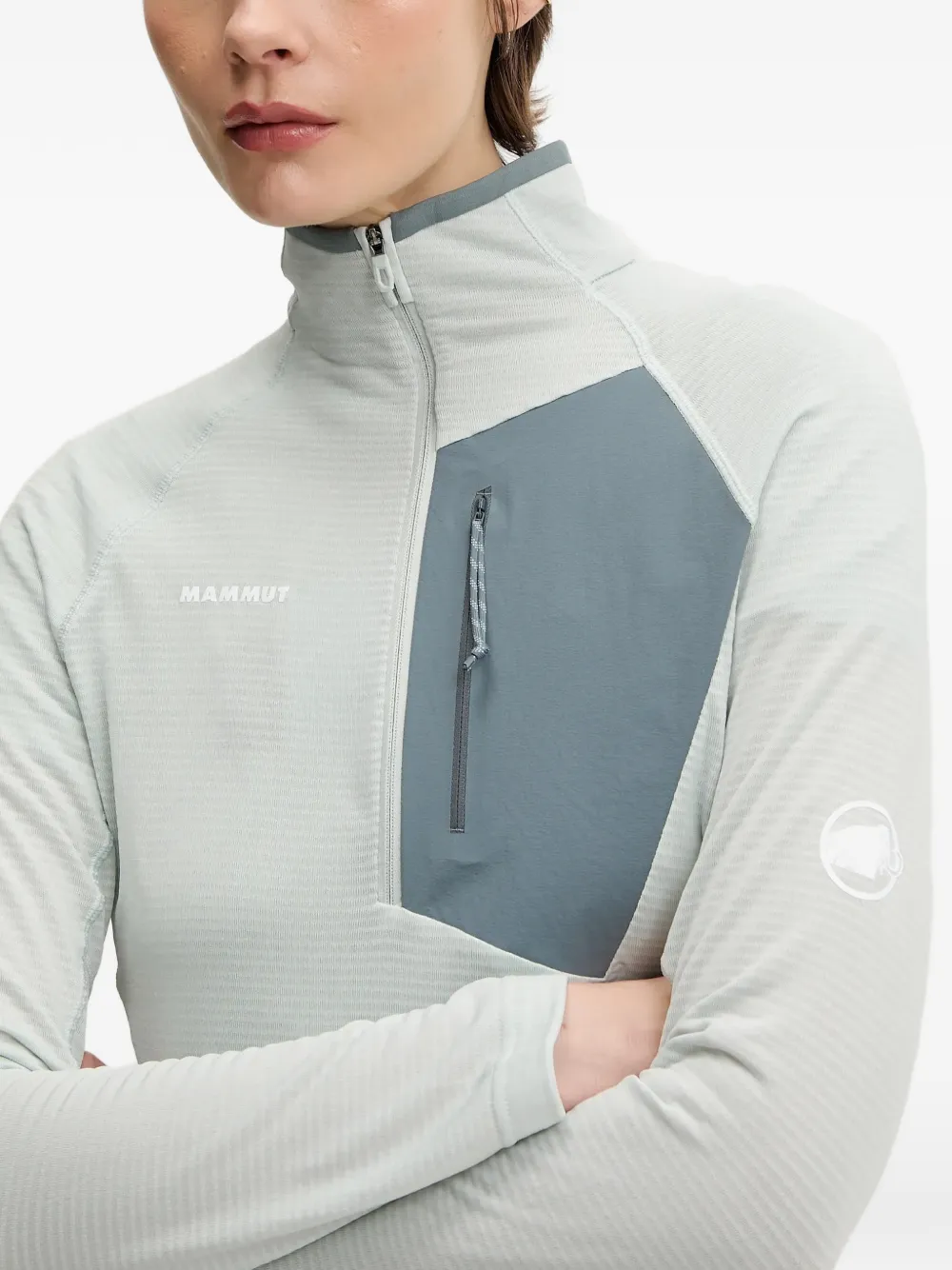 Mammut Sweater met logo Beige