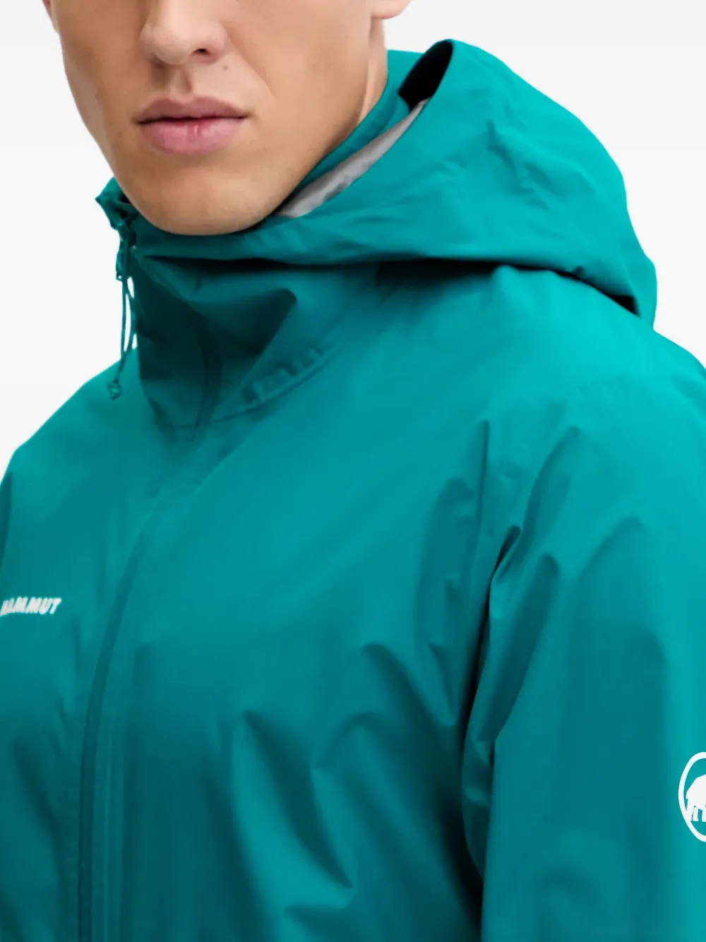 Mammut Linard Light HS jack met capuchon en rits Blauw