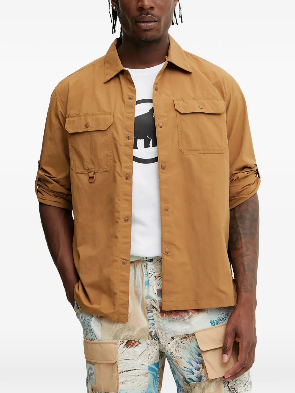 Mammut flap-pocket shirt - Marrone