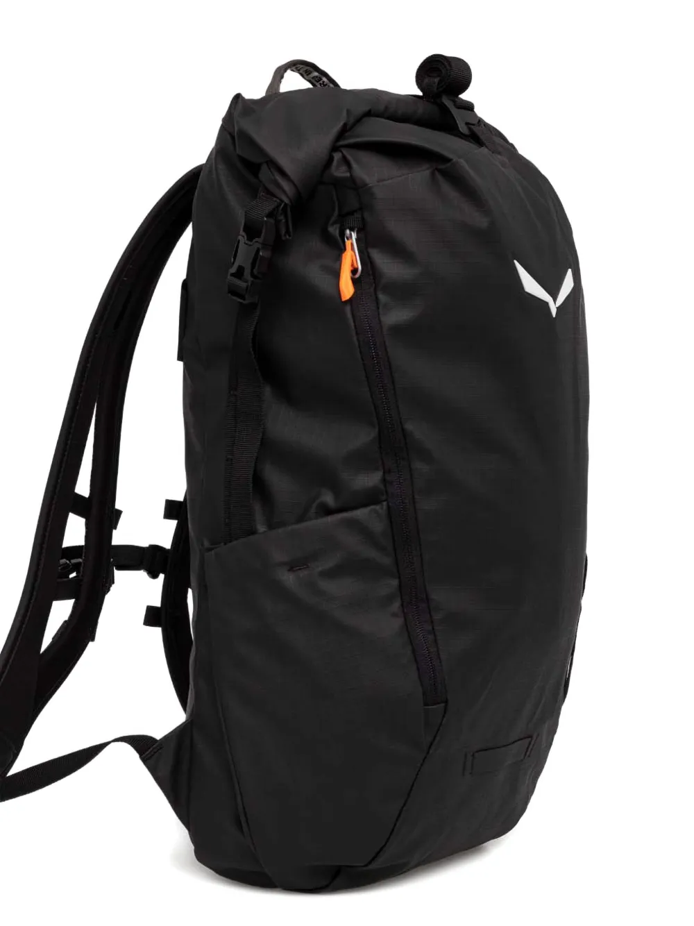  Salewa Logo Roll-top Backpack - Black 
