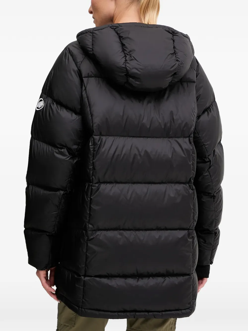 Mammut Gewatteerd jack met logoprint Zwart