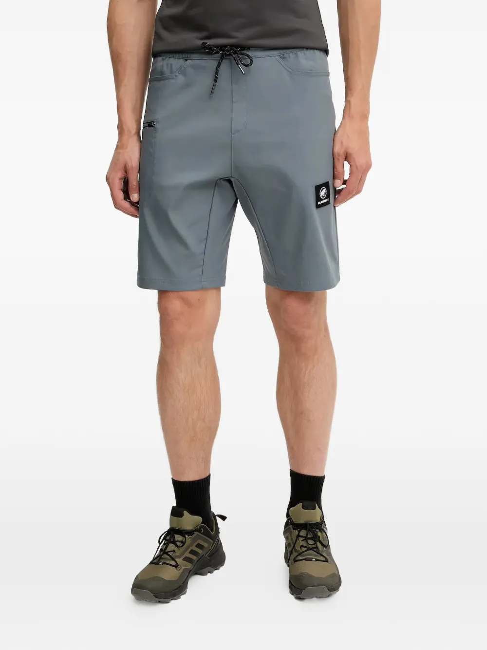 Mammut Zip-pocket Shorts In Gray