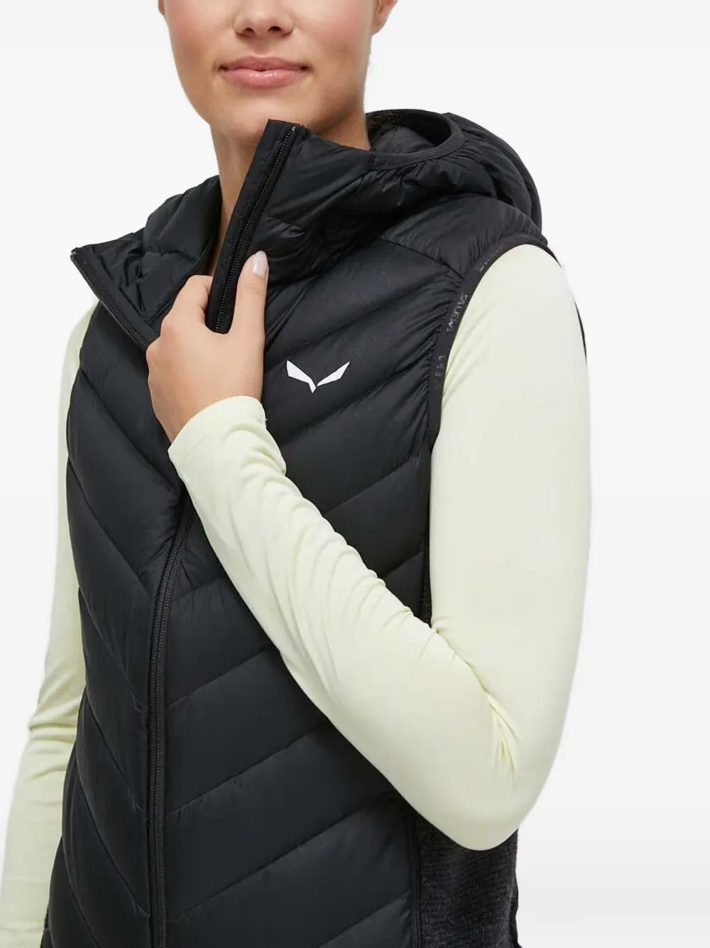 Fanes Sarner Hooded Quilted-Pattern Gilet