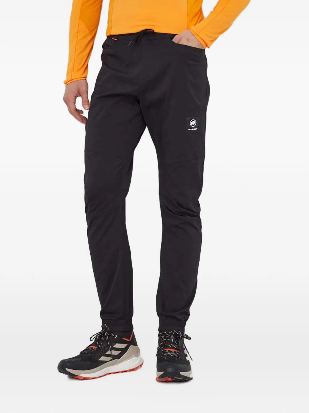 Mammut logo-print performance trousers - Nero