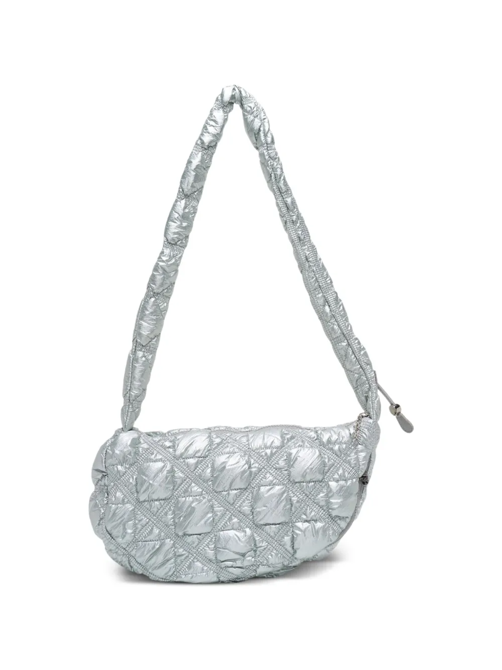 CARLYN quilted cross body bag - Argento