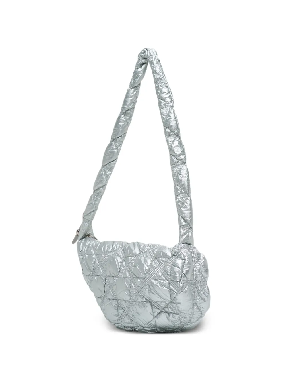  Carlyn Quilted Cross Body Bag - Silver 