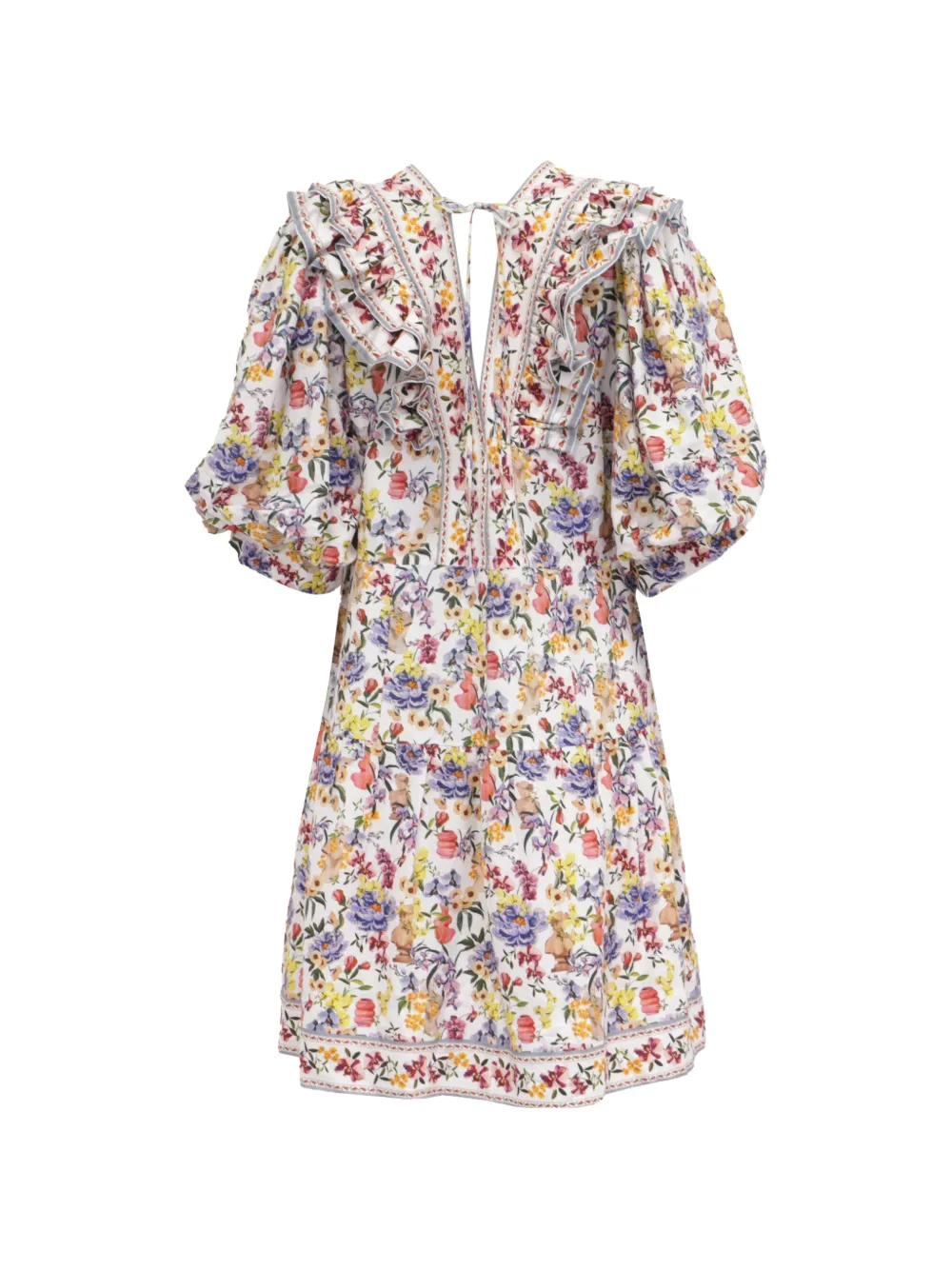 FARM Rio floral-print dress - Wit