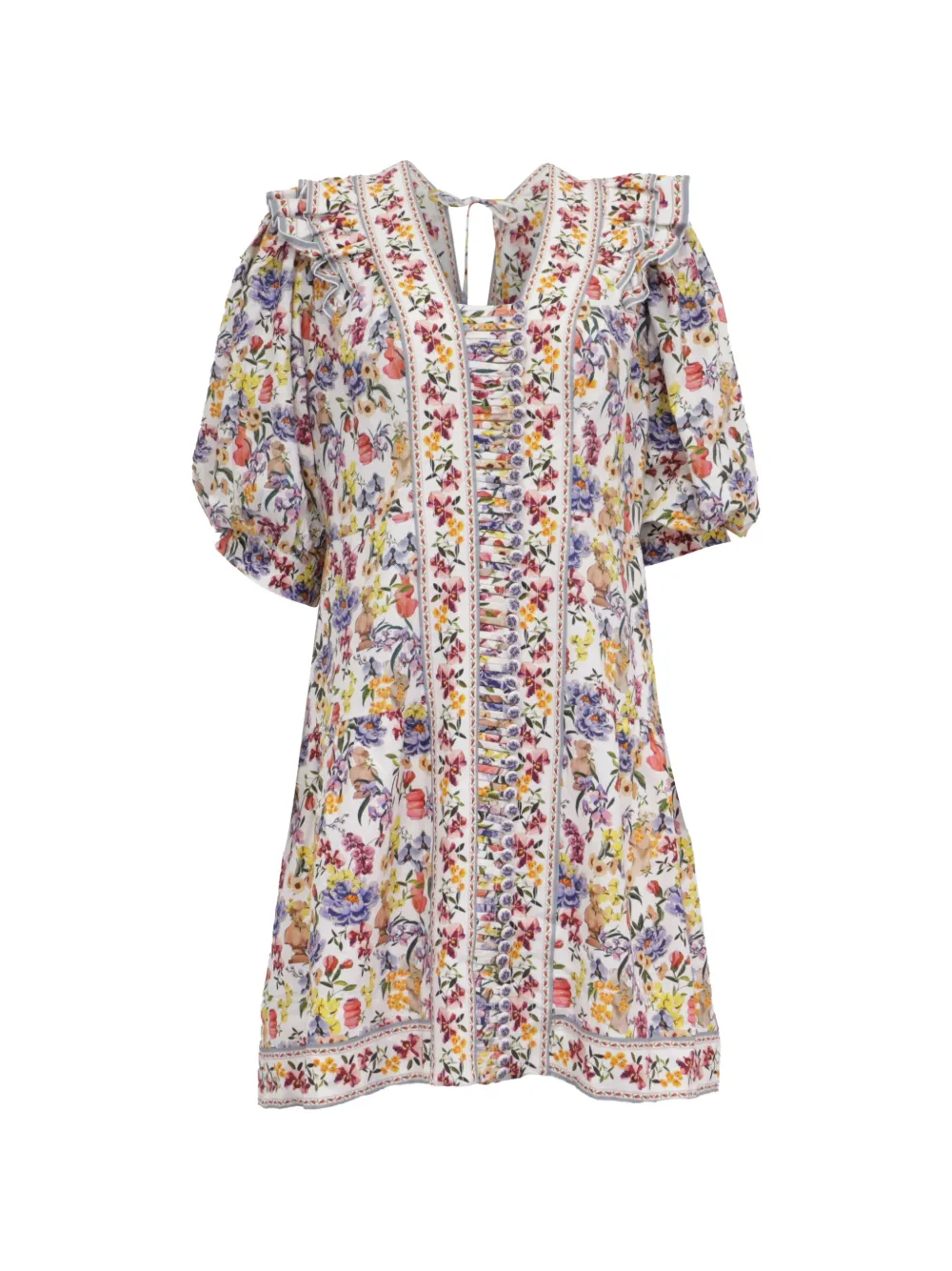 FARM Rio floral-print dress - Bianco