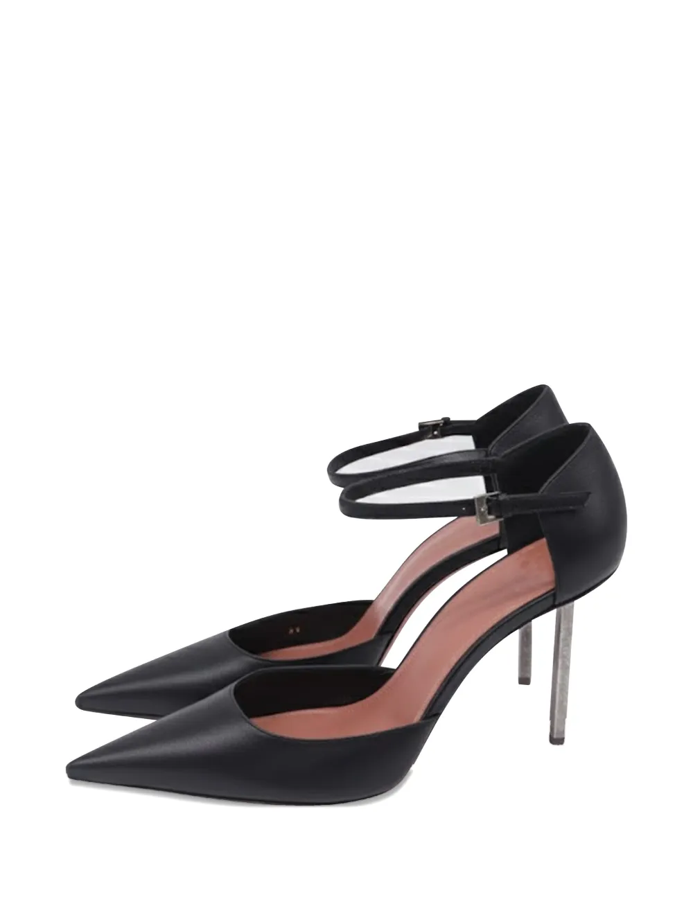 Amina Muaddi Angelica buckled pumps - Zwart