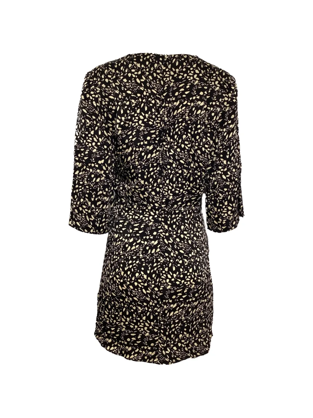 Ba&Sh Erika twisted printed dress - Zwart