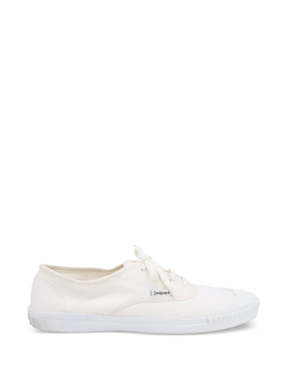 Saint Laurent Pre-Owned Wes lace-up sneakers - Bianco