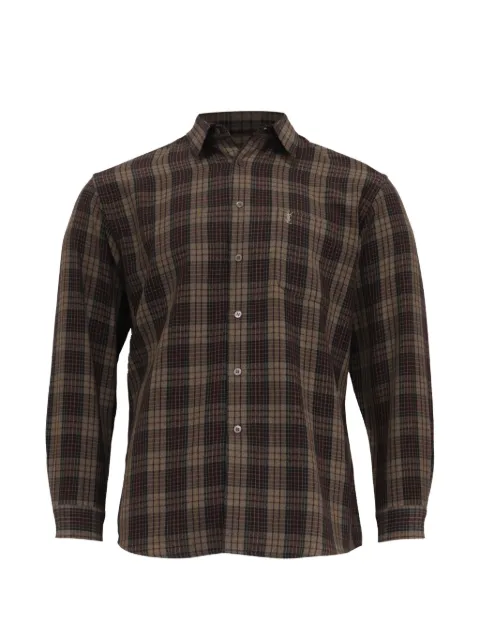 Saint Laurent Pre-Owned flannel checked shirt