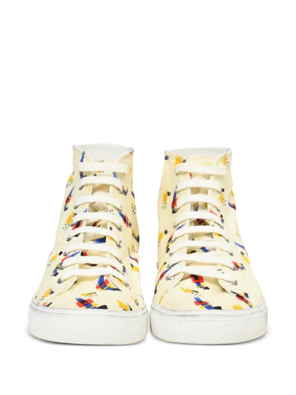 Saint Laurent Pre-Owned プリント スニーカー | ニュートラル