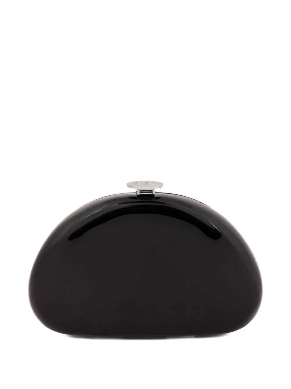 Gemy Maalouf glossy-effect clutch bag - Zwart
