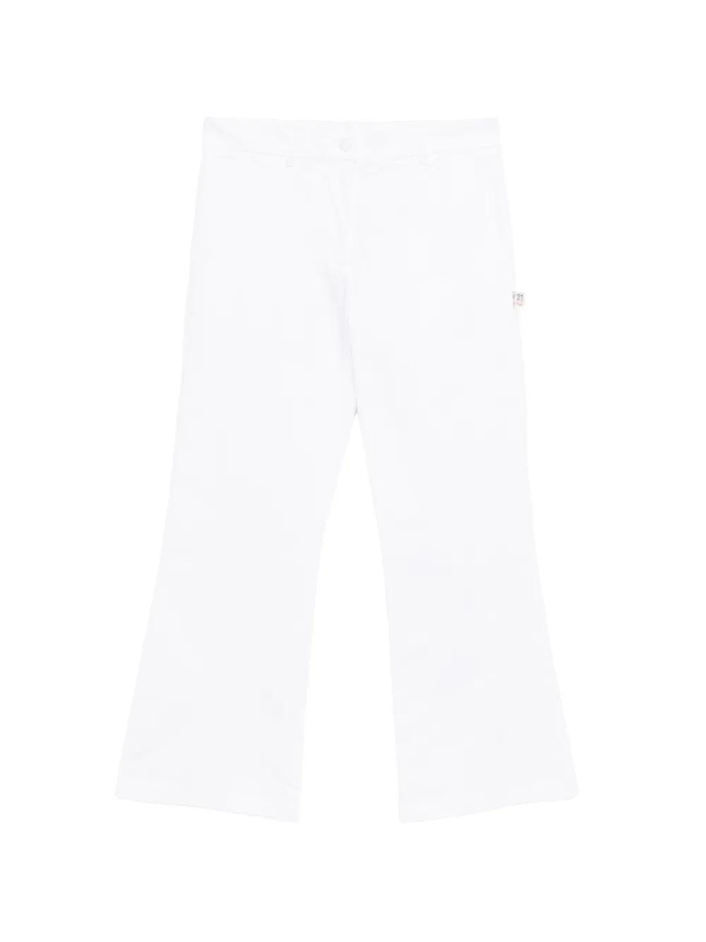 Nº21 Kids belt-loop trousers - Bianco