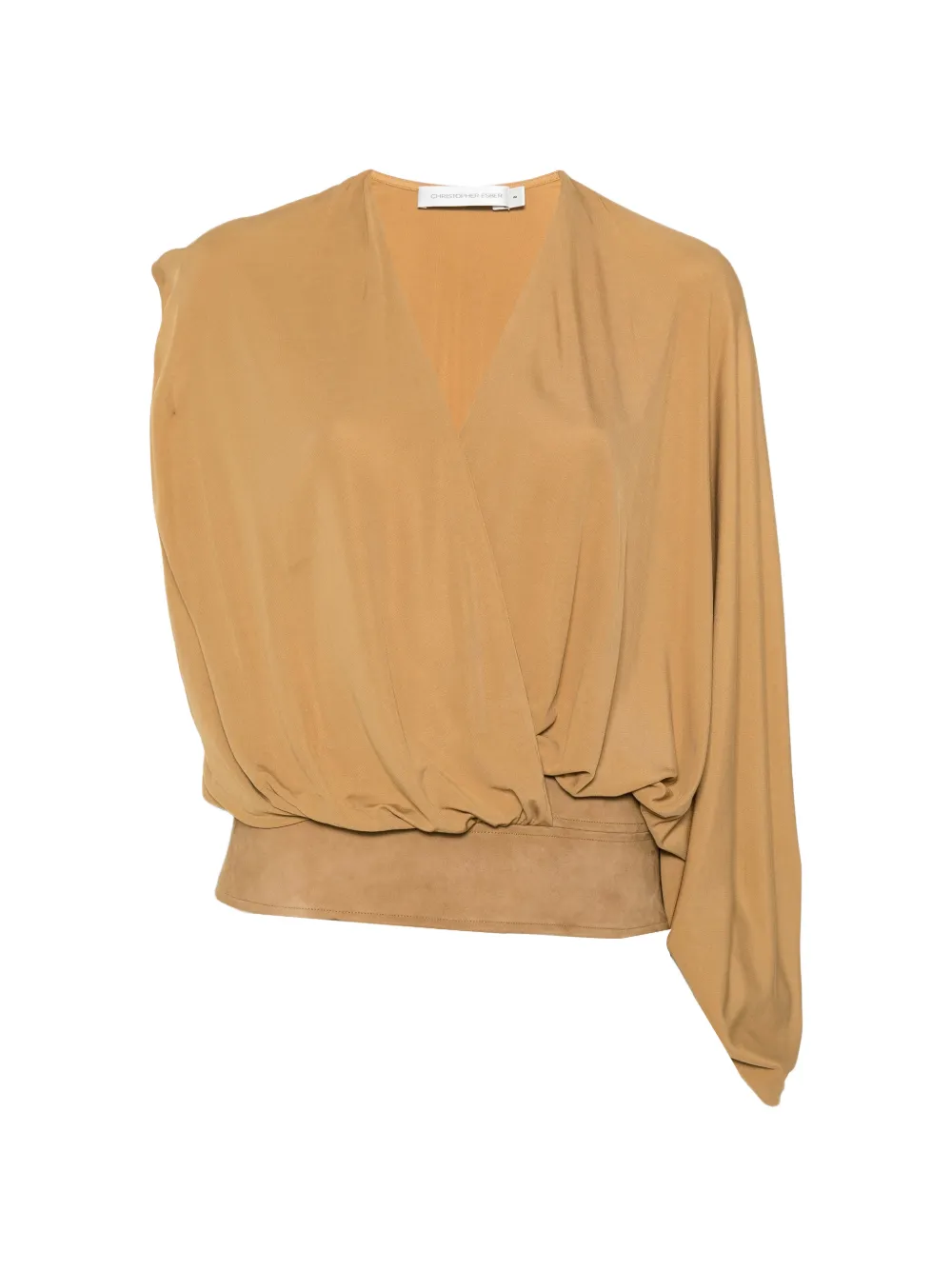 Christopher Esber V-neck blouse - Marrone