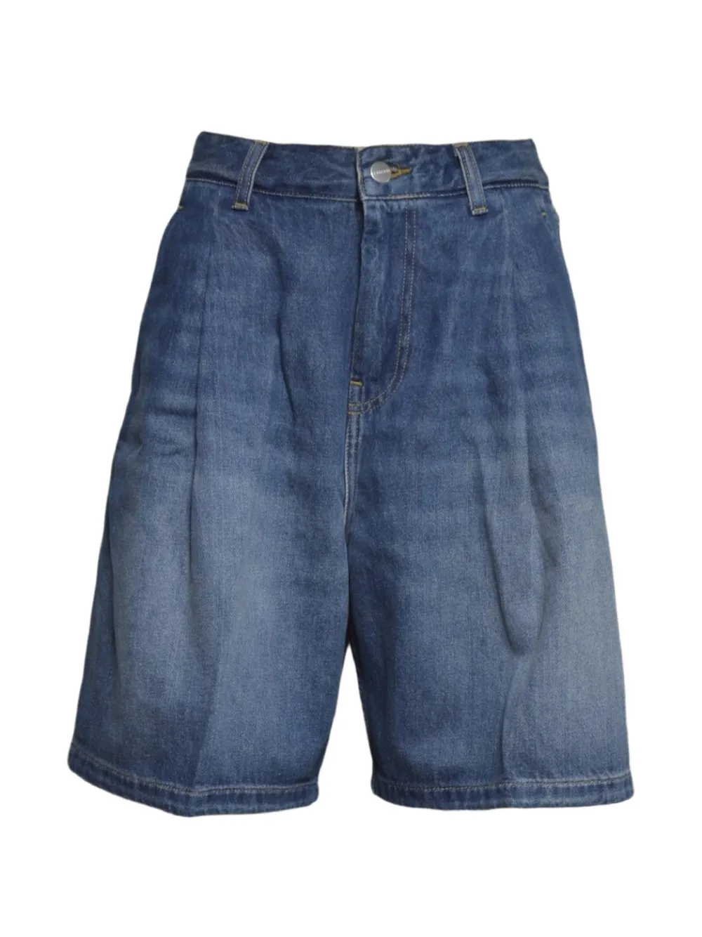Carhartt WIP Alta pleated-denim shorts - Blu