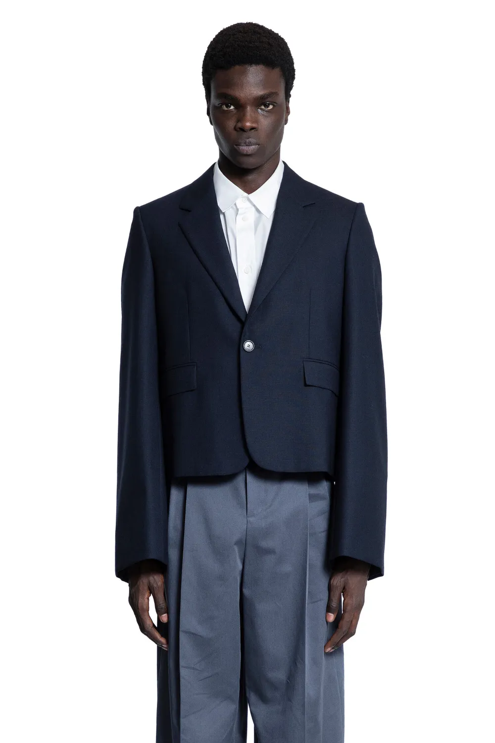 LOEWE cropped blazer - Blu