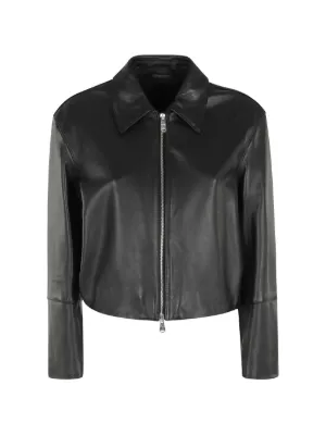 ジャケット・アウター RickOwens25fwBlixaDracucollarConcordians 349983-50279-RICK-OWENS-ZIPPED