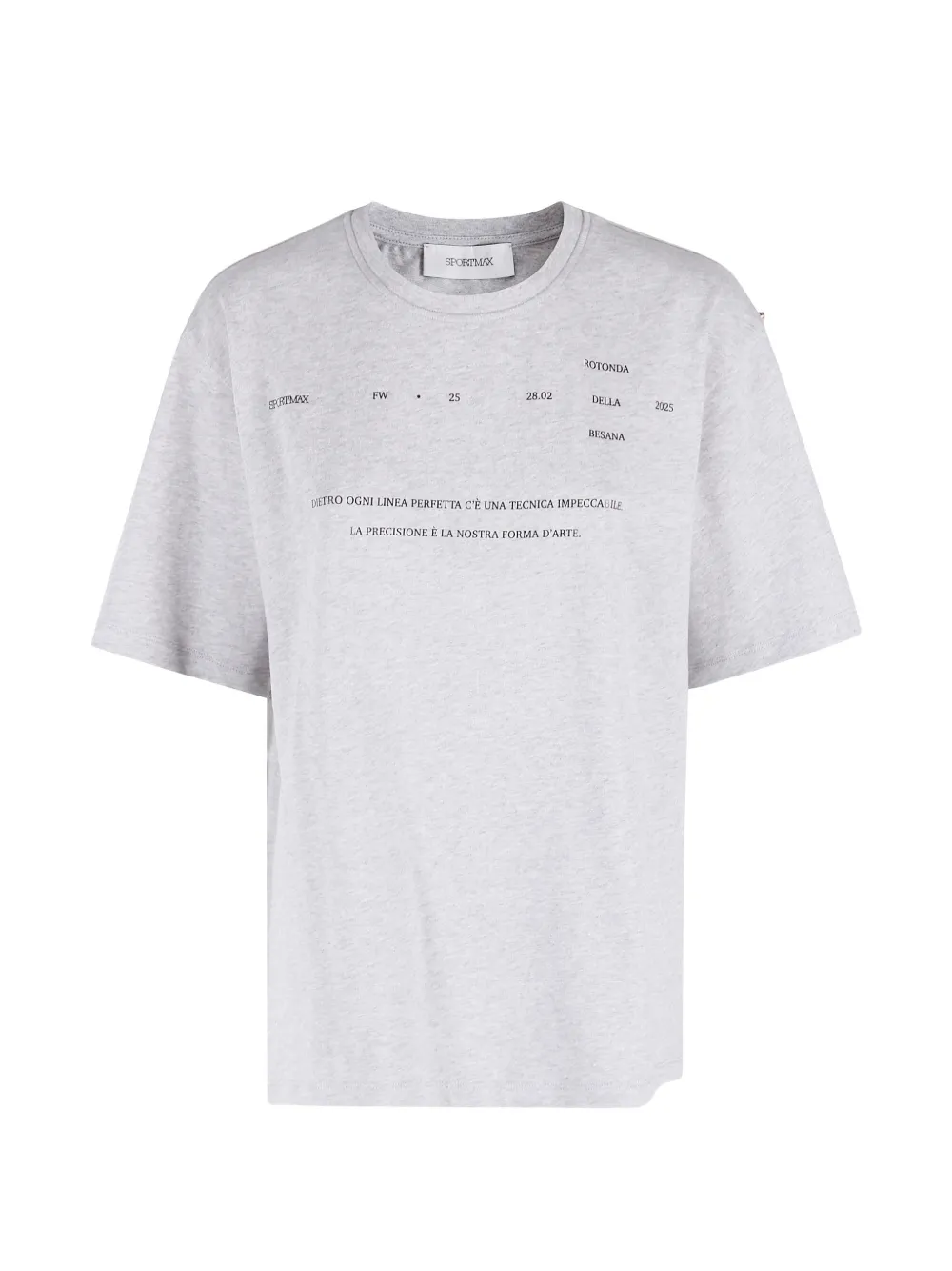 Sportmax short-sleeve printed T-shirt - Grigio