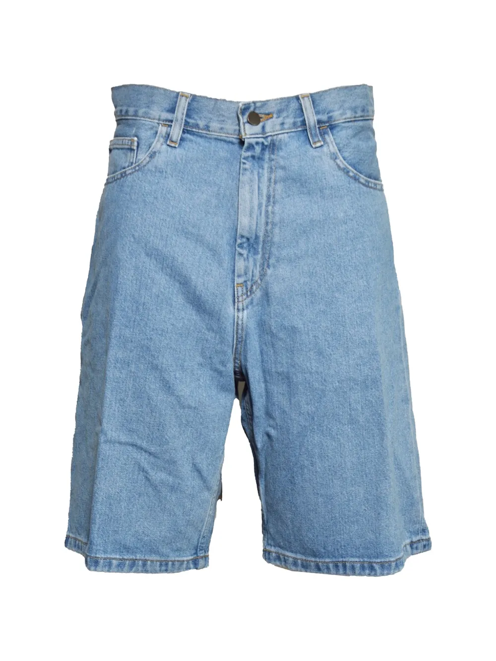 Carhartt WIP Brandon logo-patch denim shorts - Blu
