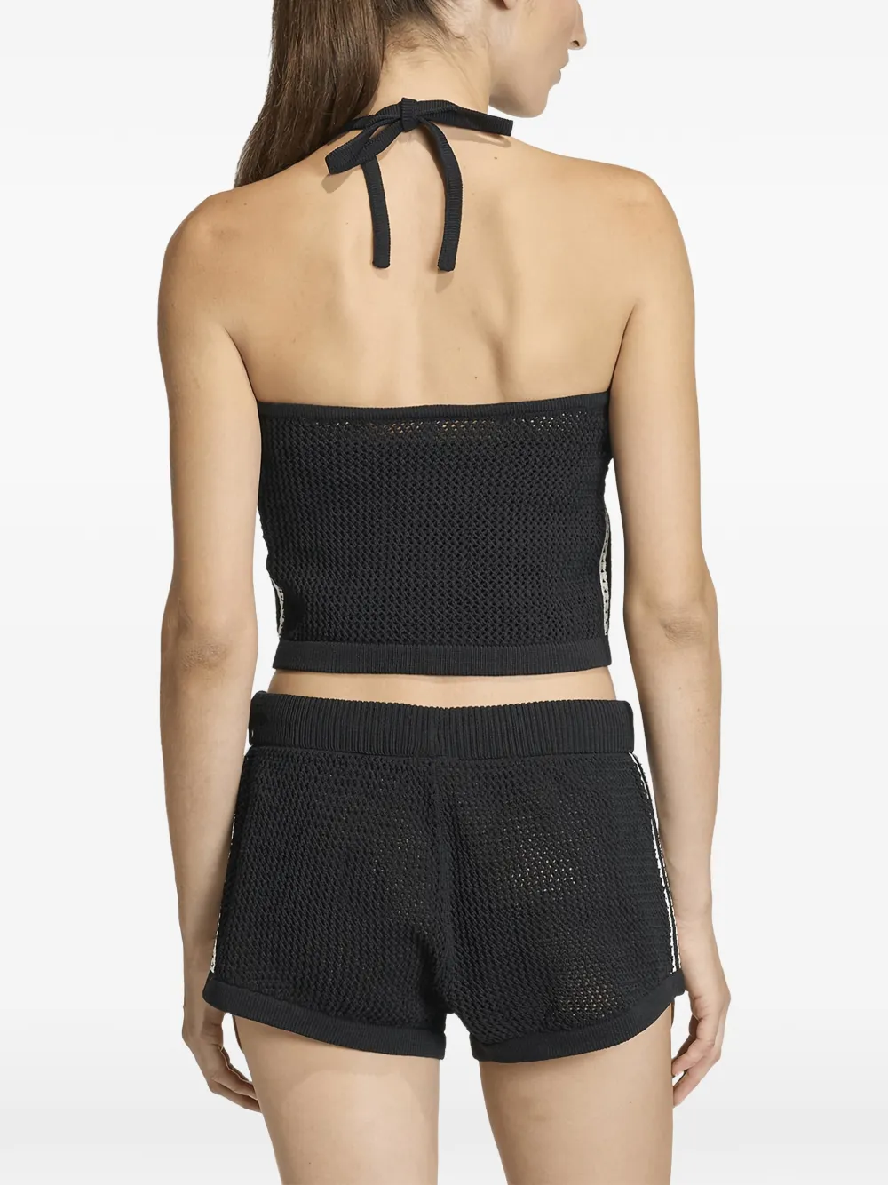 adidas Originals gehaakte haltertop Zwart