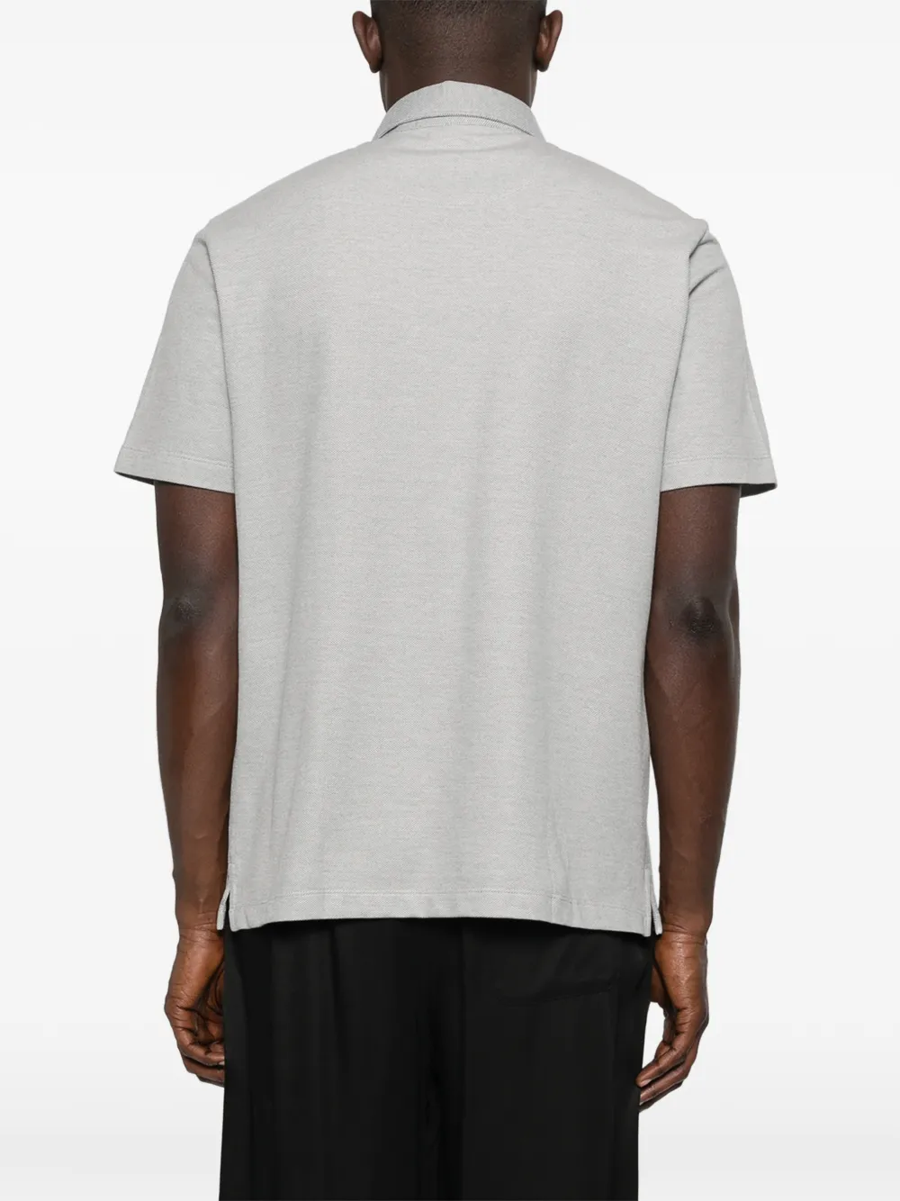 Brioni Poloshirt met knopen Grijs