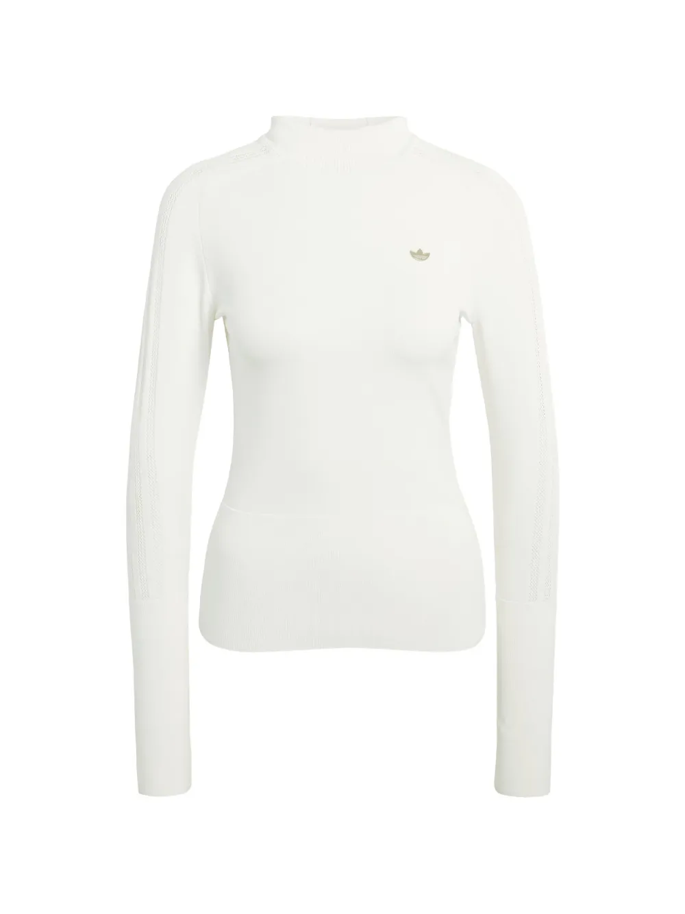 adidas Originals tonal logo hoodie - Bianco