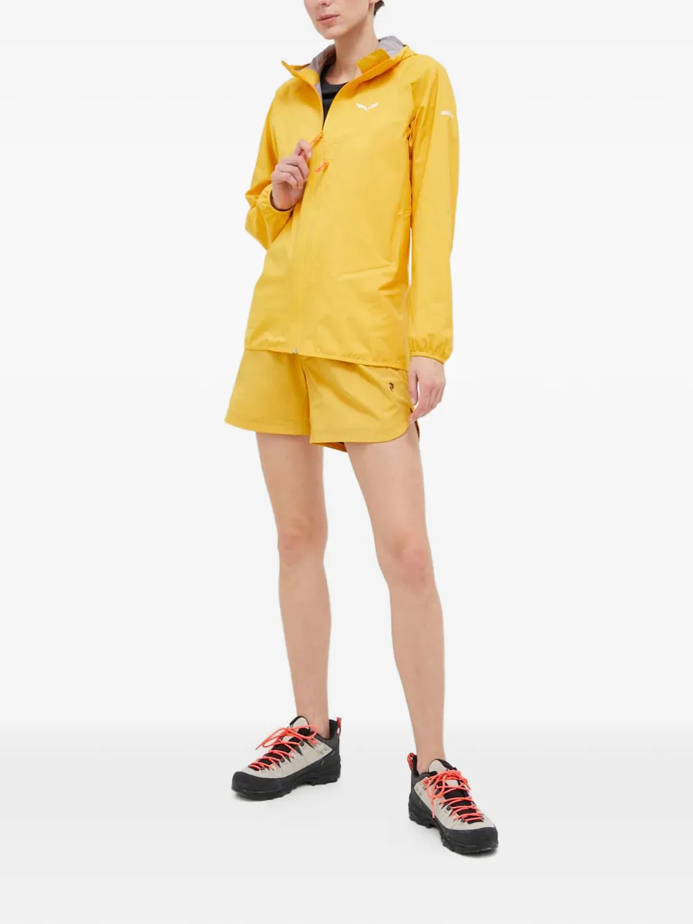 Salewa Agner 2 jack met capuchon Geel