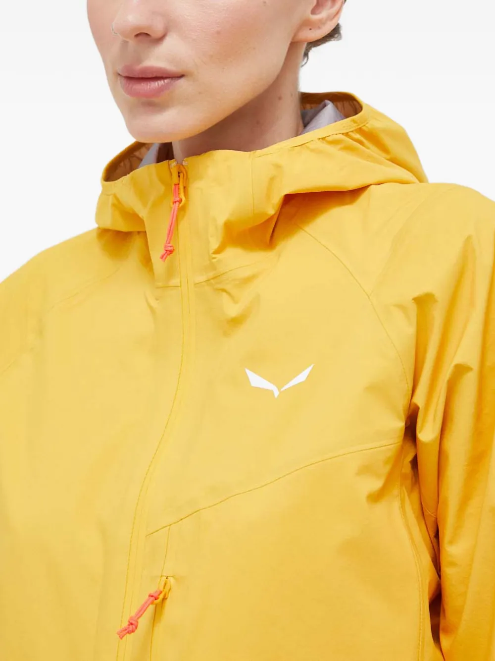 Salewa Agner 2 jack met capuchon Geel