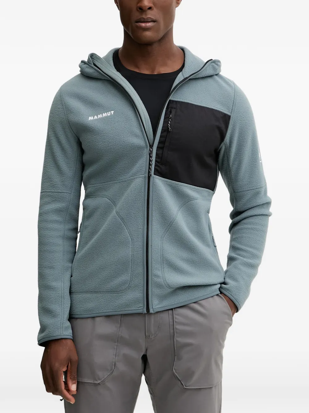 Mammut Tamaro logo-embroidered fleece jacket - Blu