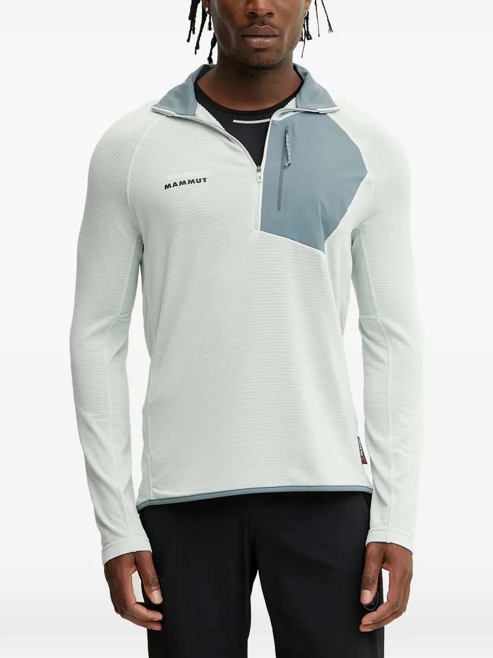 Mammut Aenergy Ligh zip striped sweater - Toni neutri