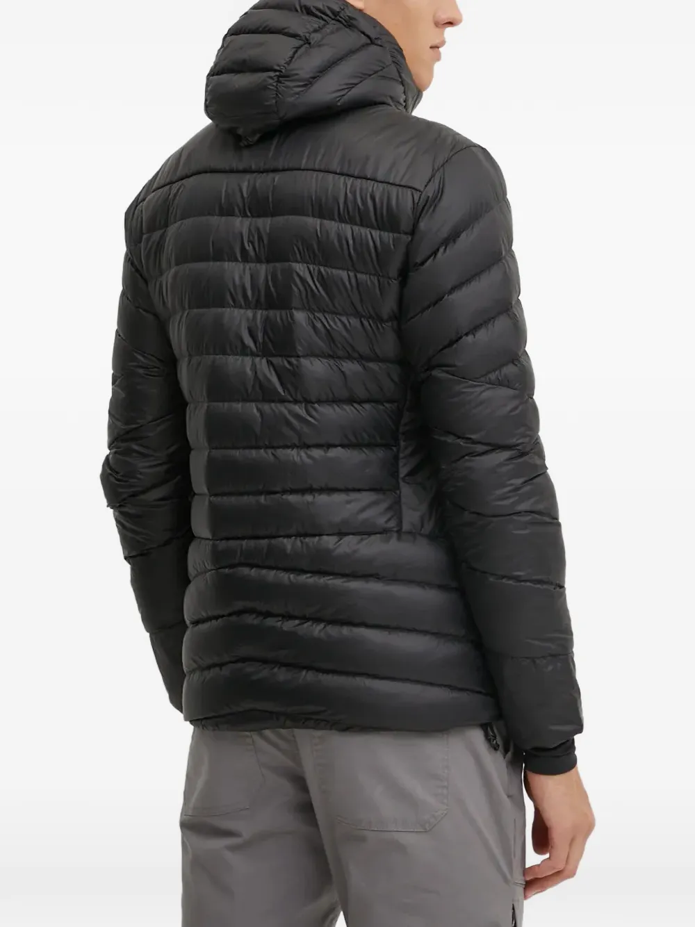  Salewa Quilted Hooded Jacket - Black 