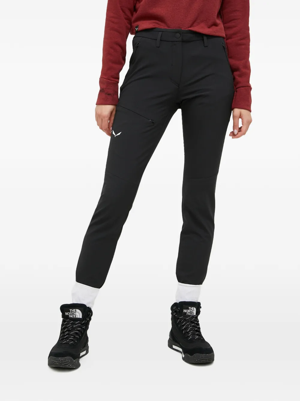 Salewa logo-detail performance track pants