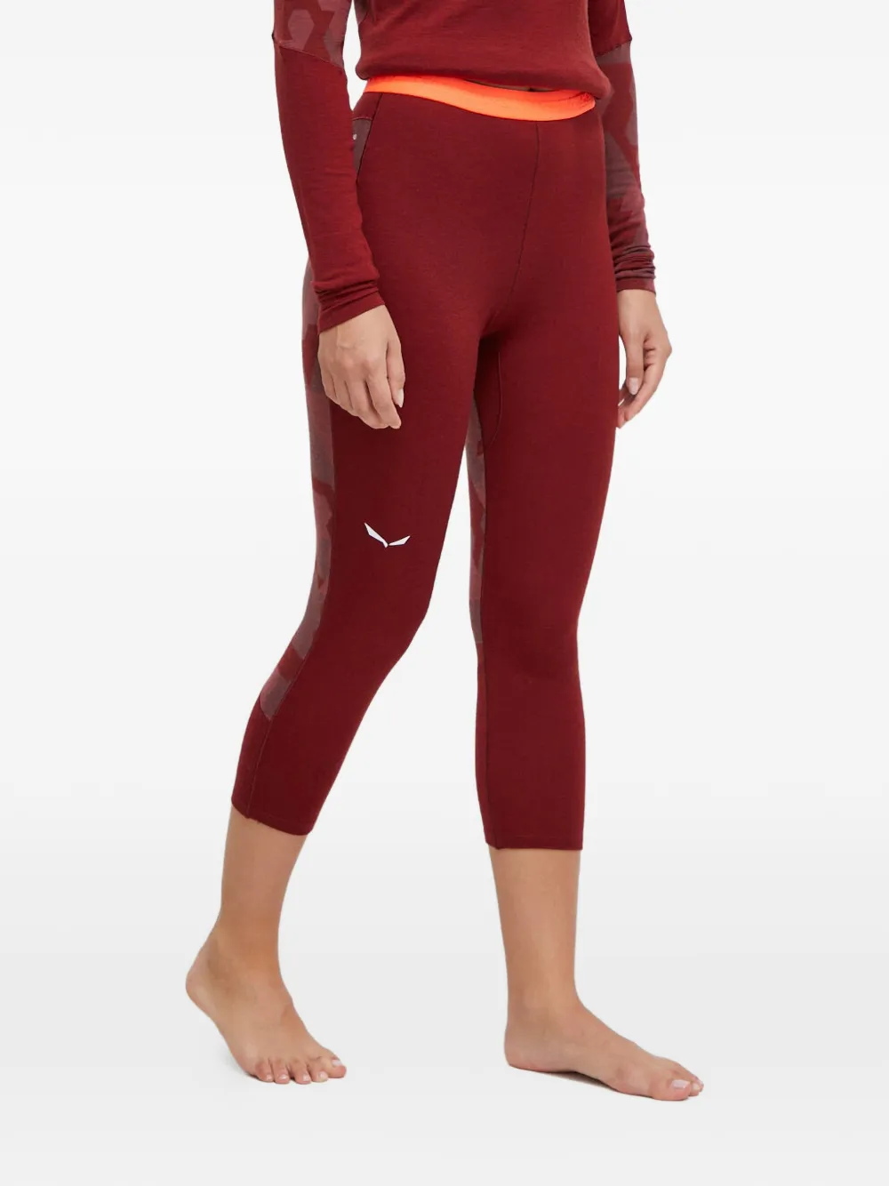 Salewa Cristallo Patterned Skiwear In Red