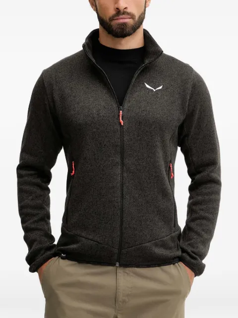 Salewa logo-print zip-up sweater