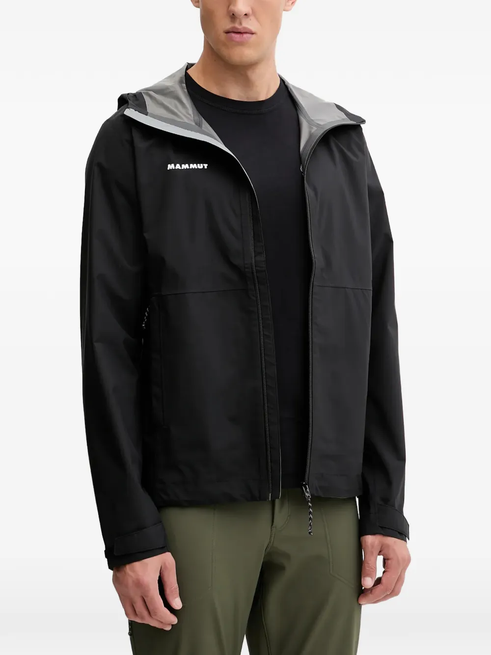 Mammut Linard logo-print performance jacket - Nero