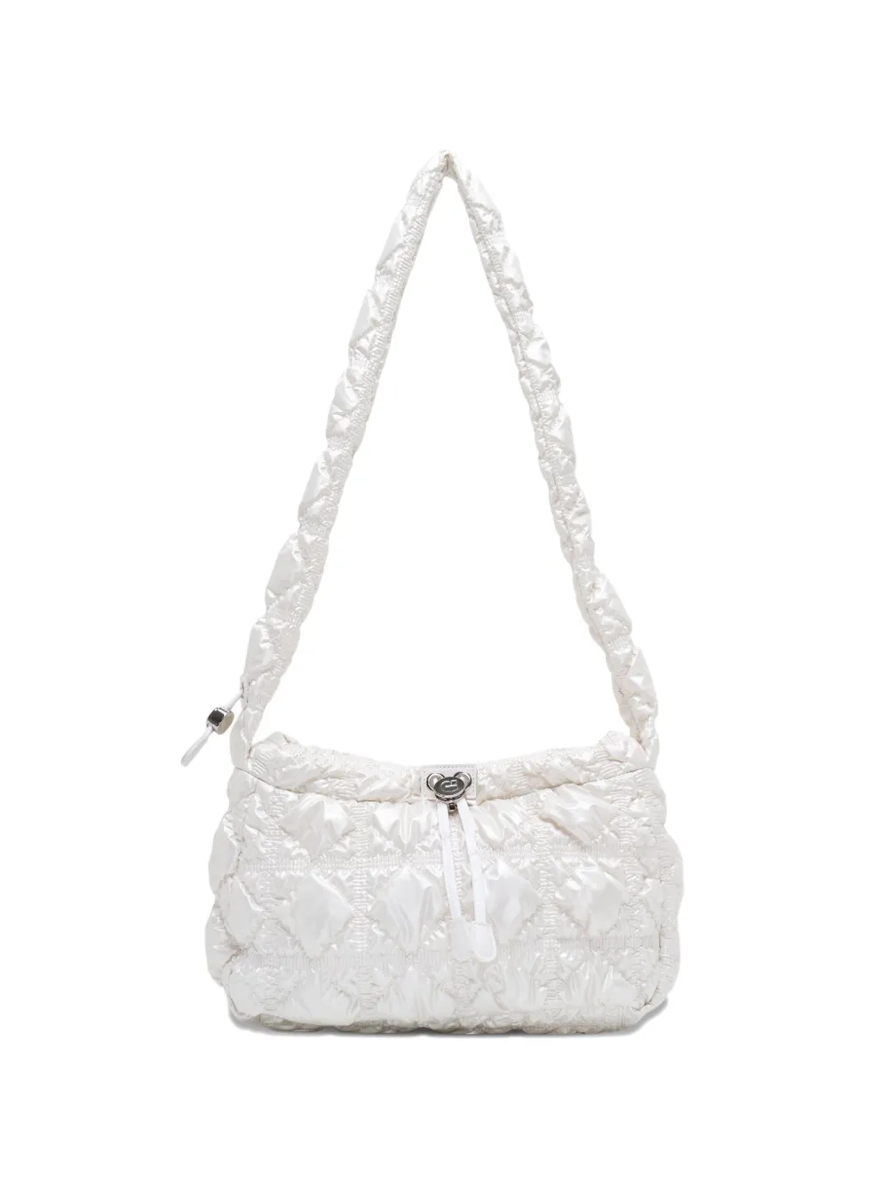 CARLYN Joy quilted cross body bag - Bianco