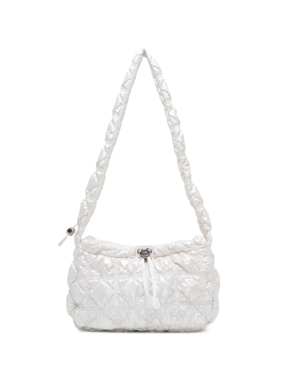 CARLYN Joy quilted cross body bag - Bianco