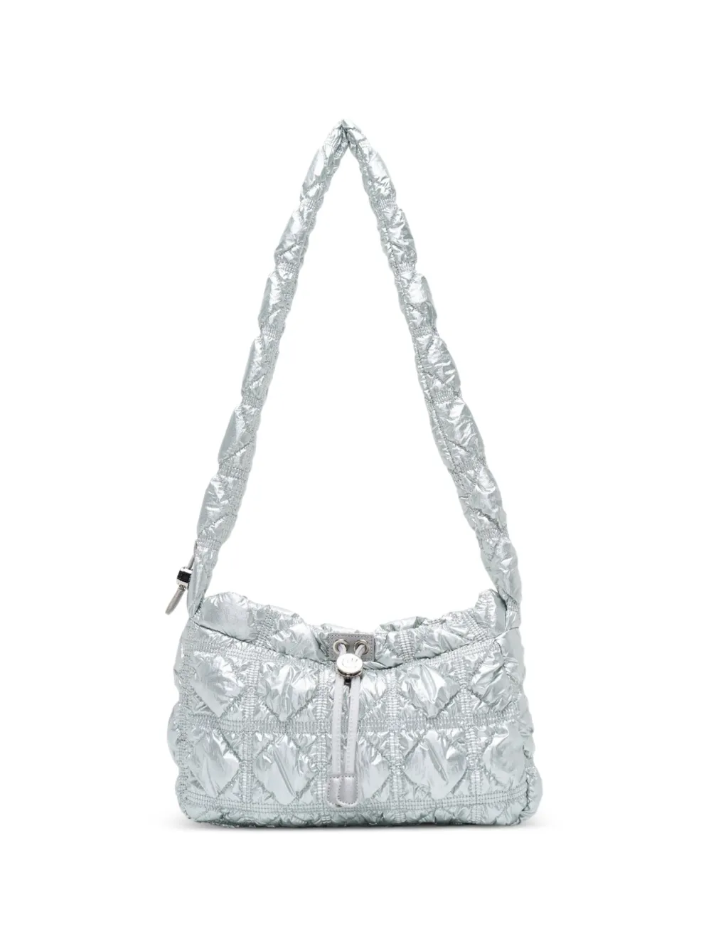 CARLYN quilted cross body bag - Argento