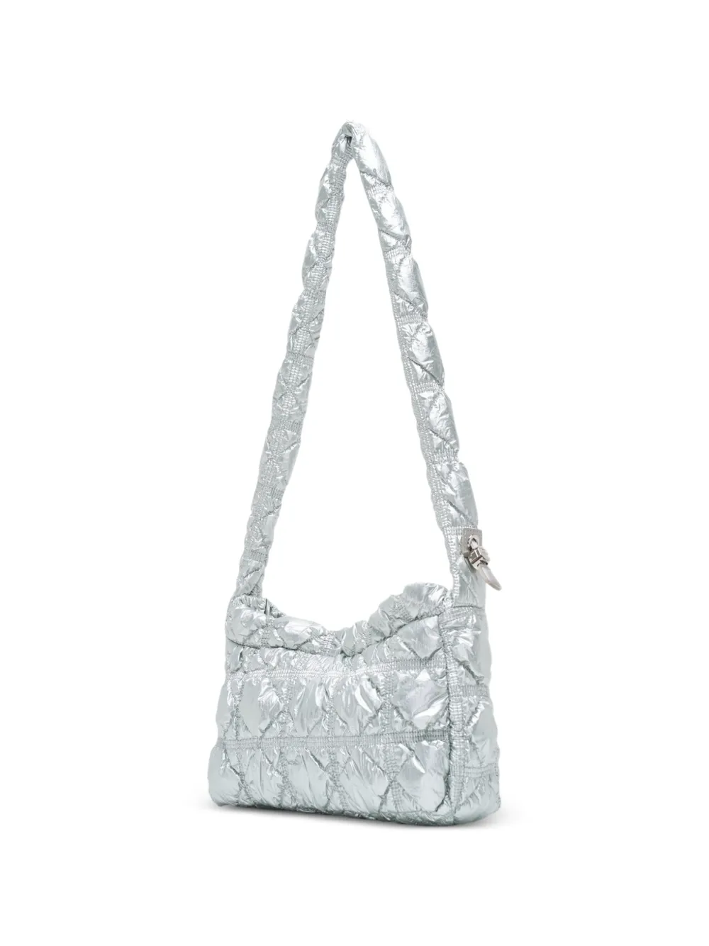  Carlyn Quilted Cross Body Bag - Silver 