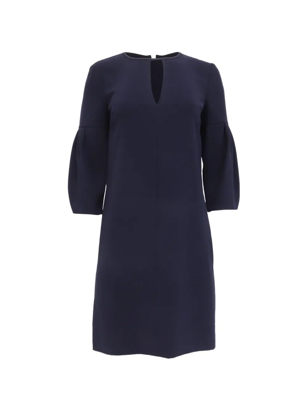 Pre-owned Burberry Cutout Detail Mini Shift Dress In Blue