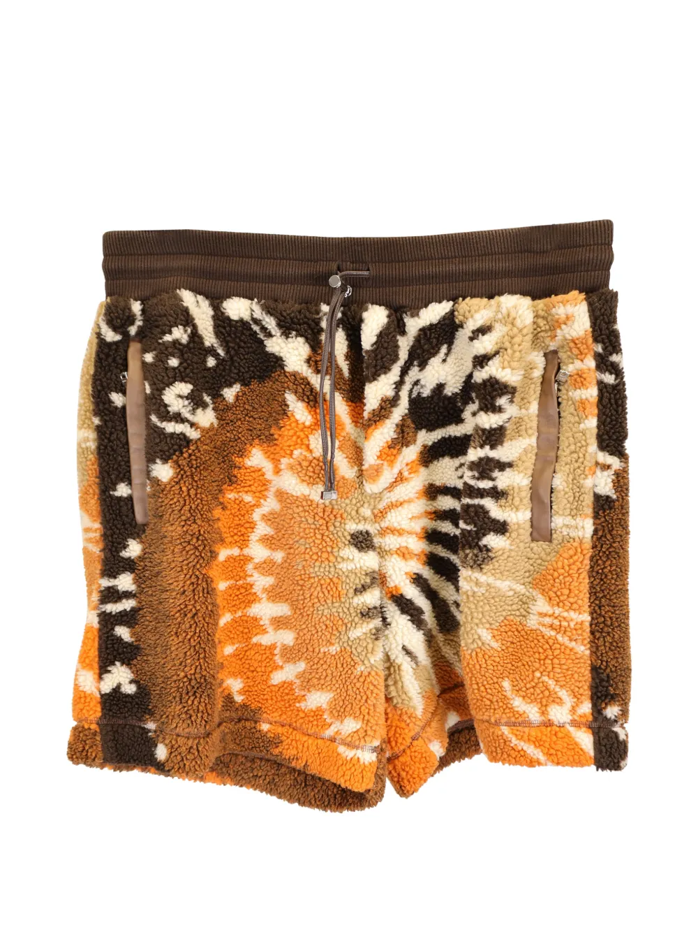 Pre-owned Amiri Tie-dye Drawstring Shorts In Orange