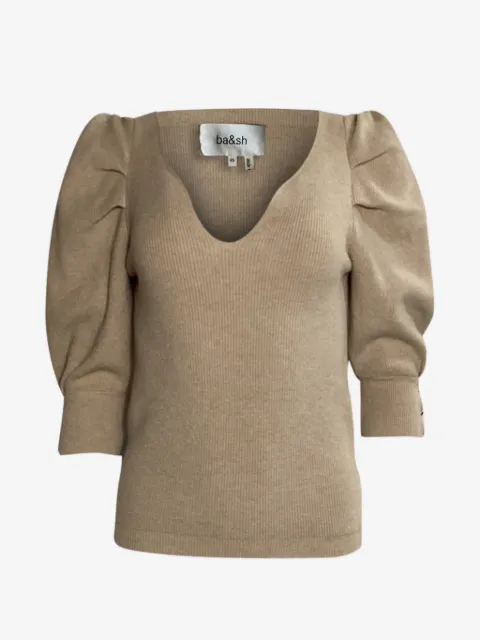 Ba&Sh puffed sleeve T-shirt
